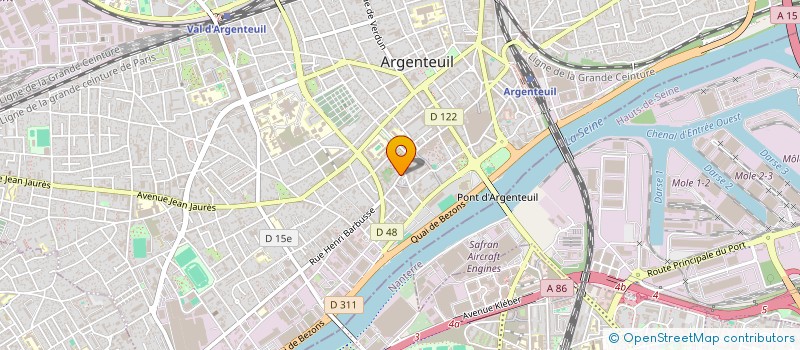 localisation de l'entreprise MONSIEUR BOUBAKER LETAIEF  ARGENTEUIL