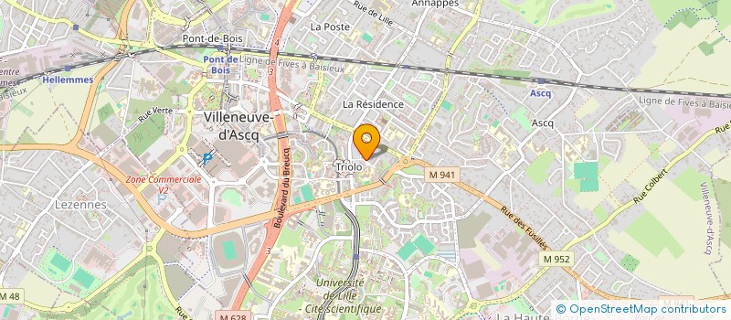 localisation de l'entreprise MONSIEUR BOUBAKER LETTIFI à VILLENEUVE-D'ASCQ