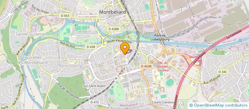 localisation de l'entreprise MONSIEUR BOUBAKEUR BAKHOUCHE  MONTBELIARD