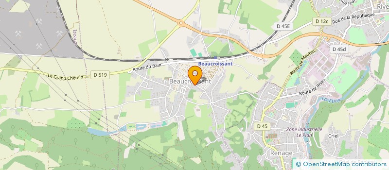 localisation de l'entreprise MONSIEUR BOUBAKIR ZITI  BEAUCROISSANT