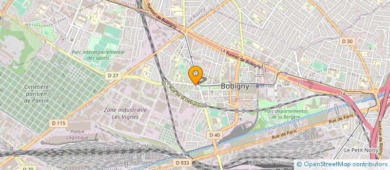 localisation de l'entreprise MONSIEUR BOUBAKRE ACHIK à BOBIGNY
