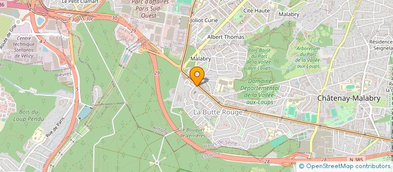 localisation de l'entreprise MONSIEUR BOUBEKEUR AISSAT  CHATENAY-MALABRY