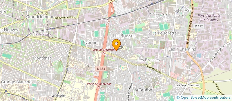 localisation de l'entreprise MONSIEUR BOUBEKEUR DEBBEH  VILLEURBANNE