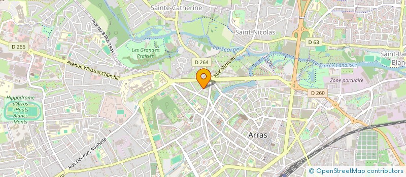 localisation de l'entreprise MONSIEUR BOUBEKEUR MAAROUF à ARRAS