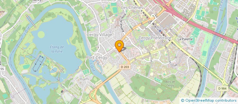 localisation de l'entreprise MONSIEUR BOUBEKEUR MERABET  CERGY