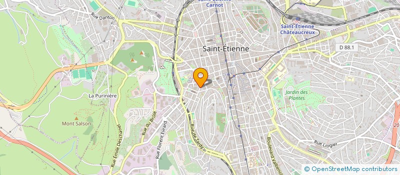 localisation de l'entreprise MONSIEUR BOUBEKEUR OUICHER  SAINT-ETIENNE