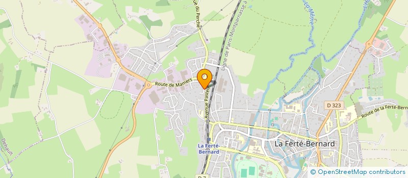 localisation de l'entreprise MONSIEUR BOUBKER BENOUNA  LA FERTE-BERNARD