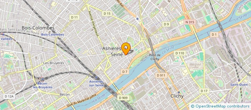 localisation de l'entreprise MONSIEUR BOUBKER BOUKHSIBI  ASNIERES-SUR-SEINE