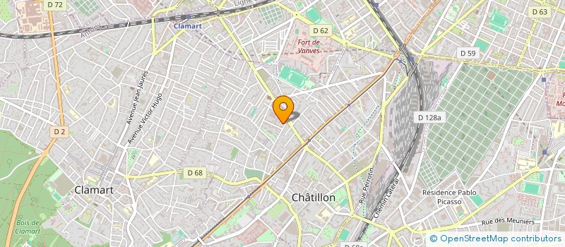 localisation de l'entreprise MONSIEUR BOUBKER ERRAJI  CHATILLON