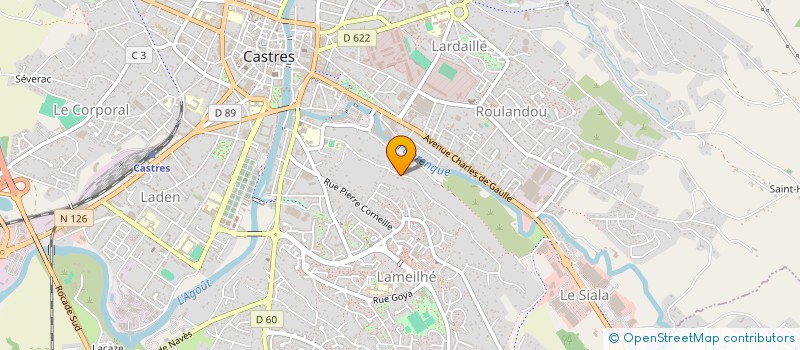 localisation de l'entreprise MONSIEUR BOUBKER MAATAOUI  CASTRES