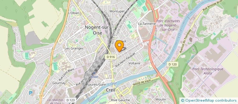 localisation de l'entreprise MONSIEUR BOUBKER TCHICHE  NOGENT-SUR-OISE