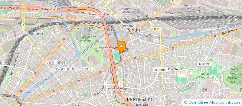 localisation de l'entreprise MONSIEUR BOUBOU TRAORE à PANTIN