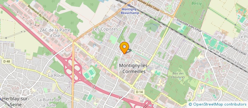 localisation de l'entreprise MONSIEUR BOUCHAIB BARRAMOU à MONTIGNY-LES-CORMEILLES