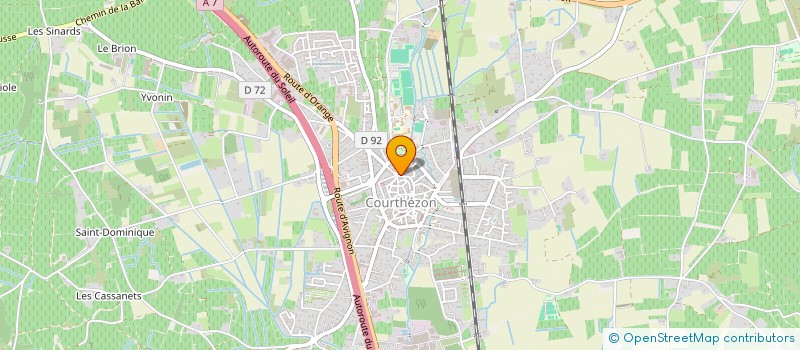 localisation de l'entreprise MONSIEUR BOUCHAIB BORAS  COURTHEZON