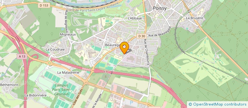 localisation de l'entreprise MONSIEUR BOUCHAIB HMAILI  POISSY