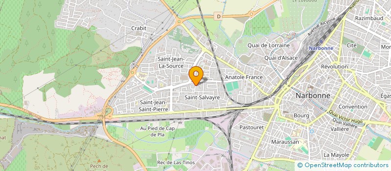 localisation de l'entreprise MONSIEUR BOUCHAID BAUHAUTI  NARBONNE