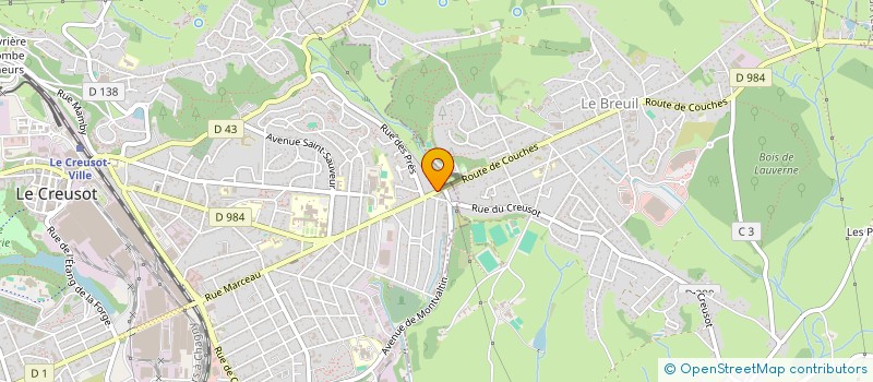 localisation de l'entreprise MONSIEUR BOUCIF BORDJI  LE CREUSOT