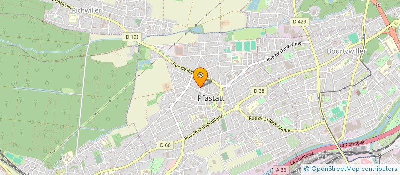 localisation de l'entreprise MONSIEUR BOUCIF DJORF  PFASTATT