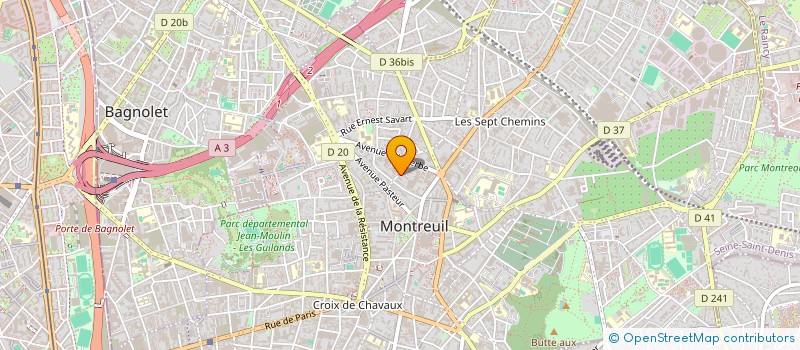 localisation de l'entreprise MONSIEUR BOUDIAF KADJI  MONTREUIL