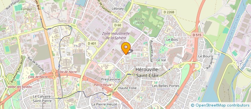 localisation de l'entreprise MONSIEUR BOUDJEMA MOUSSOUS  HEROUVILLE-SAINT-CLAIR