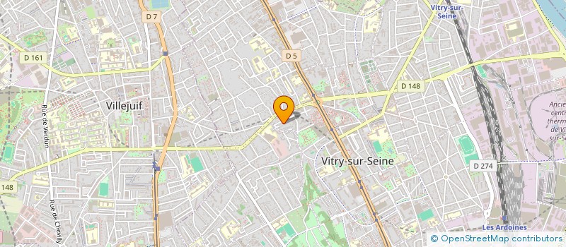 localisation de l'entreprise MONSIEUR BOUDJEMA RIAH à VITRY-SUR-SEINE