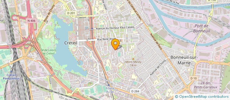 localisation de l'entreprise MONSIEUR BOUDJEMAA AOUDIA  CRETEIL