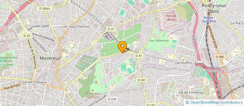 localisation de l'entreprise MONSIEUR BOUDJEMAA BADIR BENKRELIFA  MONTREUIL