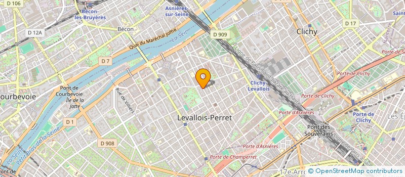 localisation de l'entreprise MONSIEUR BOUDJEMAA GUETTOU  LEVALLOIS-PERRET