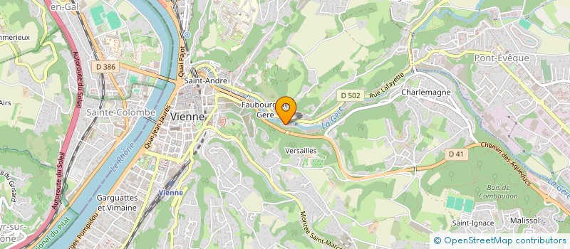 localisation de l'entreprise MONSIEUR BOUDJEMAA LAKEHAL  VIENNE