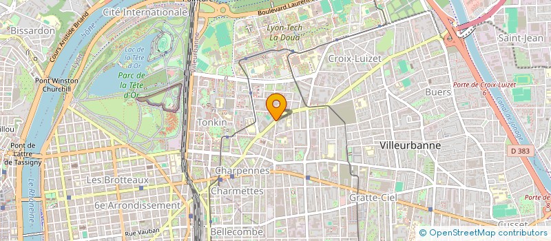 localisation de l'entreprise MONSIEUR BOUFATAH FEGGOUS  VILLEURBANNE