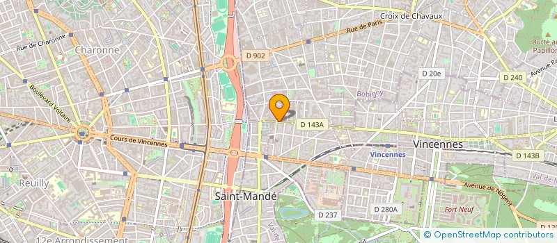localisation de l'entreprise MONSIEUR BOUGARY MACALOU à VINCENNES