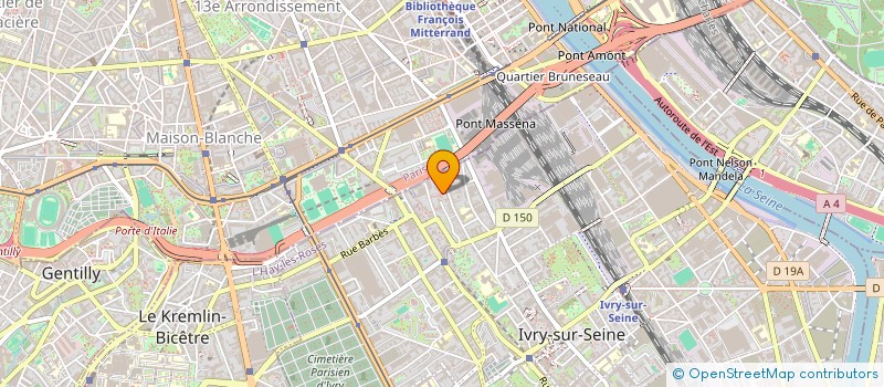 localisation de l'entreprise MONSIEUR BOUGUERRA MEBARKIA  IVRY-SUR-SEINE