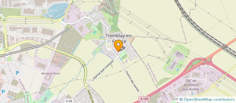 localisation de l'entreprise MONSIEUR BOUHAFS SALAH à TREMBLAY-EN-FRANCE