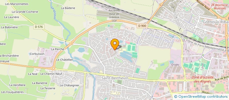 localisation de l'entreprise MONSIEUR BOUJAMA LAKRIF  SAINT-BERTHEVIN