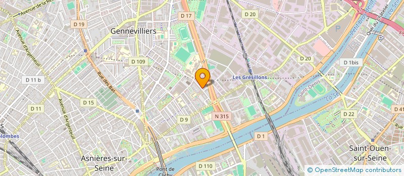 localisation de l'entreprise MONSIEUR BOUJEMA OUAKOURRI  GENNEVILLIERS