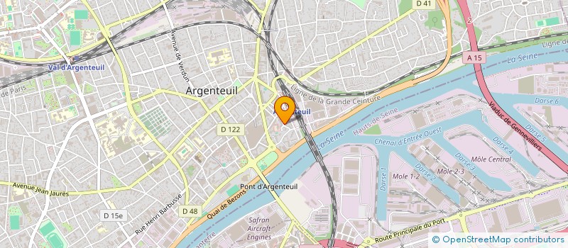 localisation de l'entreprise MONSIEUR BOUJEMAA BOUTARAMT  ARGENTEUIL