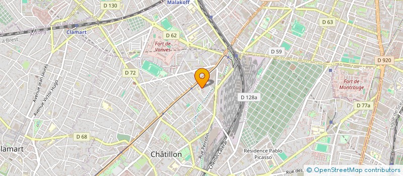 localisation de l'entreprise MONSIEUR BOUKHADRY TOURE à CHATILLON