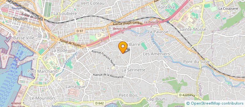 localisation de l'entreprise MONSIEUR BOUKHATEM BETTRIKI  TOULON