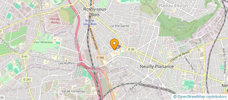 localisation de l'entreprise MONSIEUR BOUKOUFA AYMEN à ROSNY-SOUS-BOIS