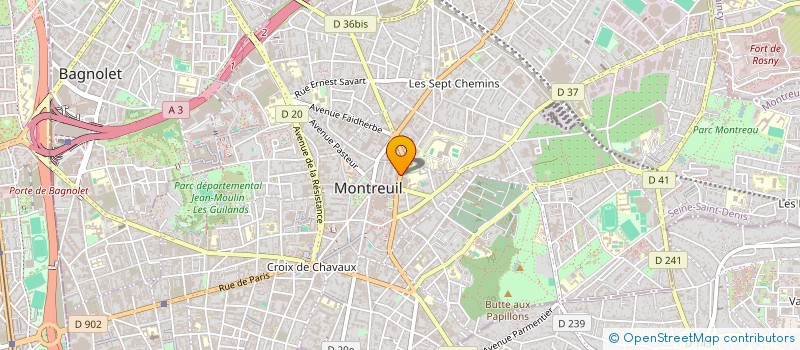 localisation de l'entreprise MONSIEUR BOULAYE SACKO à MONTREUIL