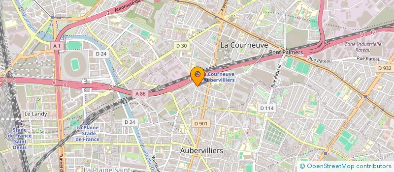 localisation de l'entreprise MONSIEUR BOULAYE SOUMARE  LA COURNEUVE