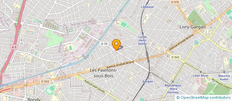 localisation de l'entreprise MONSIEUR BOULEKER BOUHAFS à LES PAVILLONS-SOUS-BOIS