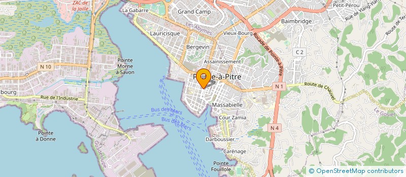 localisation de l'entreprise MONSIEUR BOULOS CHAMMAS à POINTE A PITRE