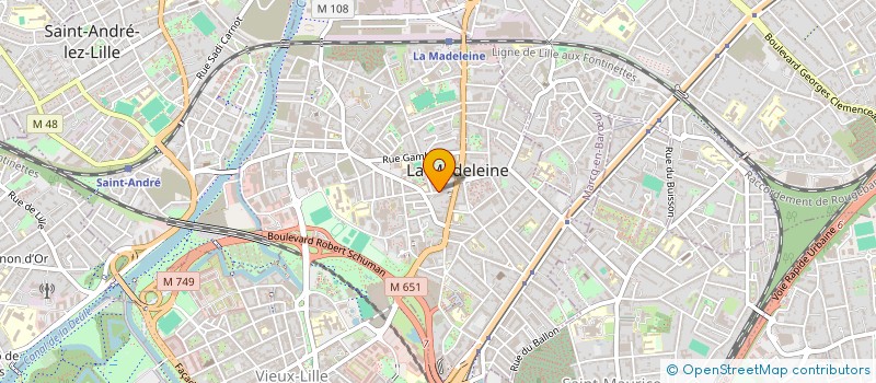 localisation de l'entreprise MONSIEUR BOUMEDIENE HASSAINE à LA MADELEINE
