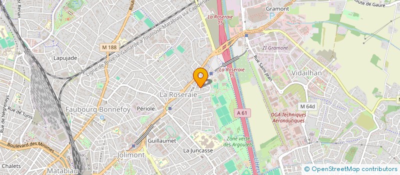 localisation de l'entreprise MONSIEUR BOUMEDIENNE BENSEBAA  TOULOUSE