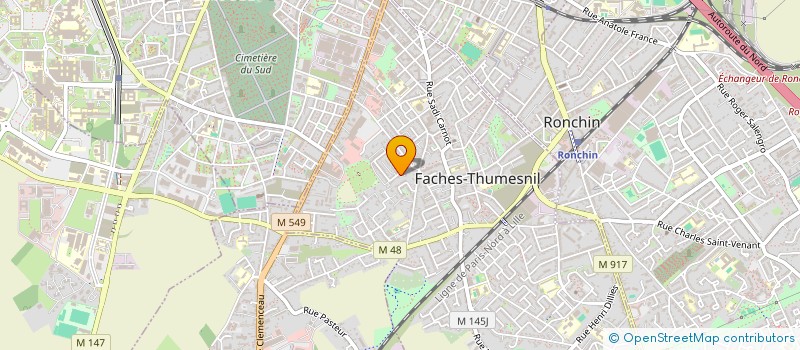 localisation de l'entreprise MONSIEUR BOUMEDIENNE ZITOUNI  FACHES-THUMESNIL