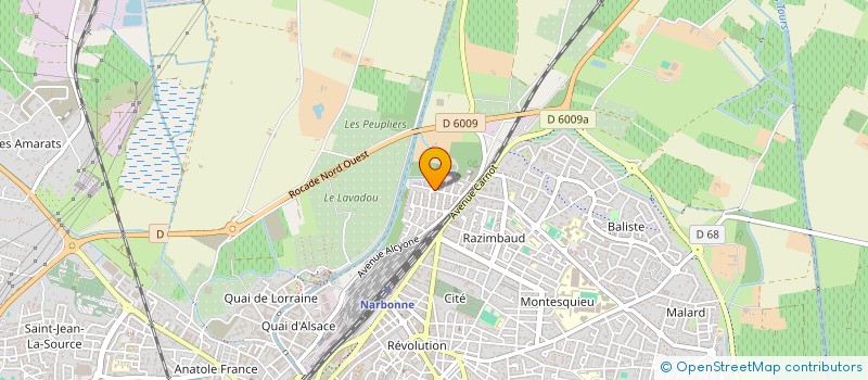 localisation de l'entreprise MONSIEUR BOUMEDYEN BOUKLI HACENE  NARBONNE