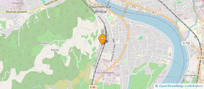 localisation de l'entreprise MONSIEUR BOUN LIM KOUN à TOURNON-SUR-RHONE