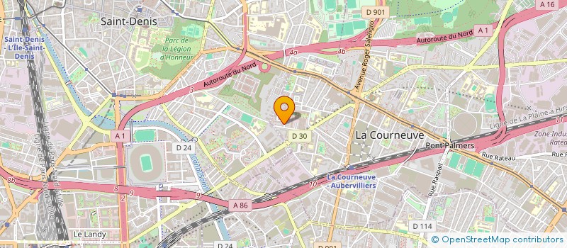 localisation de l'entreprise MONSIEUR BOUNA CAMARA à LA COURNEUVE