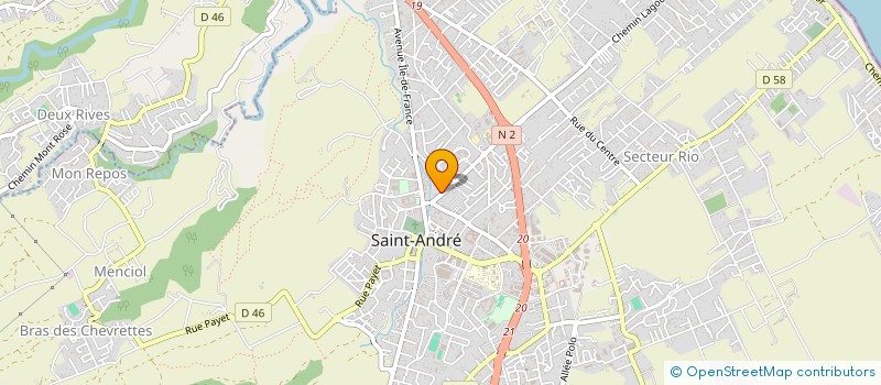 localisation de l'entreprise MONSIEUR BOURA BOURA à SAINT-ANDRE